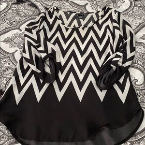 Chevron dress top